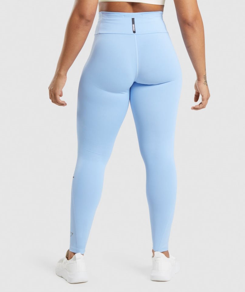 Women's Gymshark Speed Leggings Light Blue | NZ 3ZFVIM